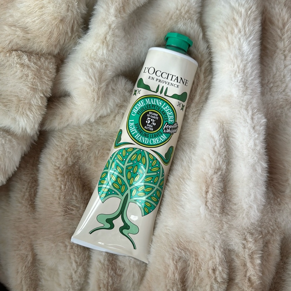 New L'Occitane Limited Edition 5% Shea Butter Sparkling Leaves Hand Cream 150ML